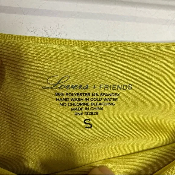 Lovers + friends bikini‎ bottoms greenish yellow new without tags women’s small - Picture 2 of 5